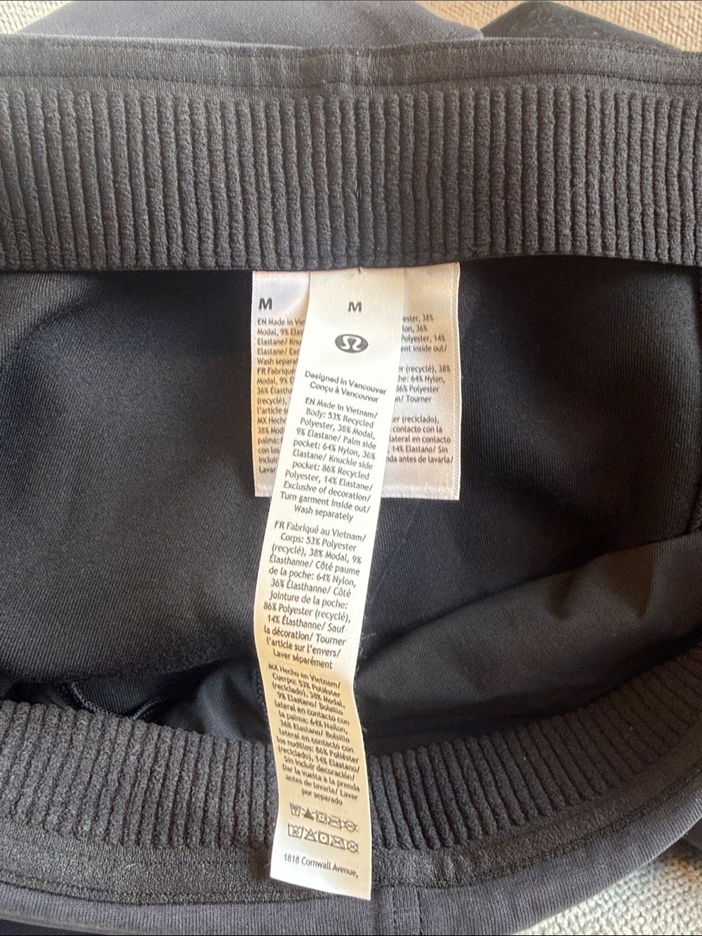 Lululemon brushed softstream MR Flared Pants Medium black NWT NEW - Picture 8 of 10